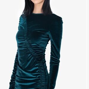 Ronny Kobo Green Velvet Dress